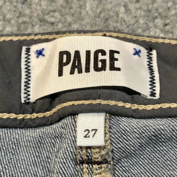 Paige Jeans 27 Skyline Straight Dark Blue Low Rise 30 Inseam Women’s - Picture 4 of 11